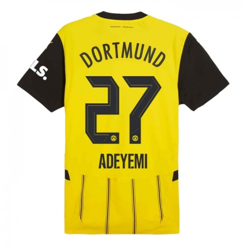 Borussia Dortmund Adeyemi 27 Fodboldtrøje Hjemmebane 2024-25 Borussia Dortmund Adeyemi 27 Fodboldtrøje Hjemmebane 2024-25